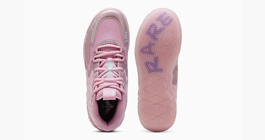 LaMelo Balls PUMA MB.01 Lilac Drop Details up