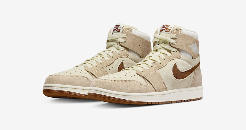 Sip Some Legend Coffee Vibes with Air Jordan 1 Zoom CMFT 2 front corner