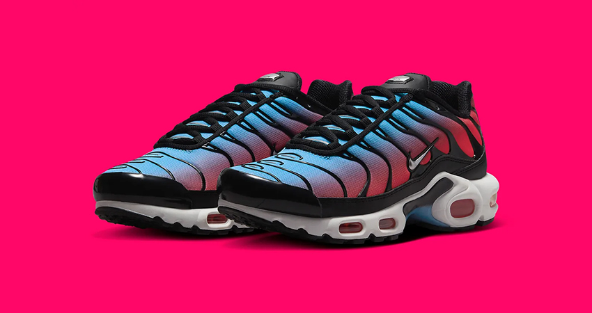 Fresh Firecracker PinkBlue For Nike Air Max Plus front corner