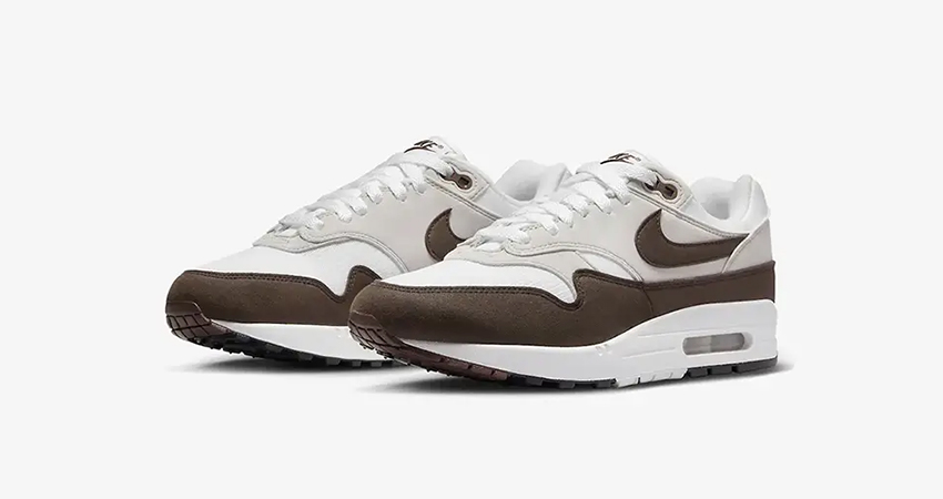 Nike Air Max 1 Gets Laced With Baroque Brown Vibes front corner