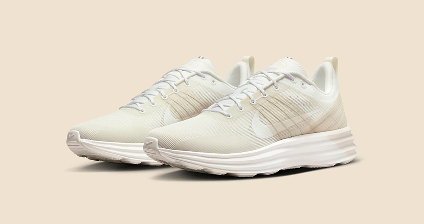 Nikes Lunar Roam Floats In An Airy Summit White Shade front corner